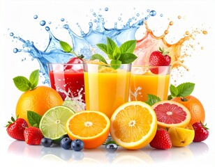 Summer Fresh Juice Water Drink