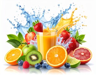 Summer Fresh Juice Water Drink