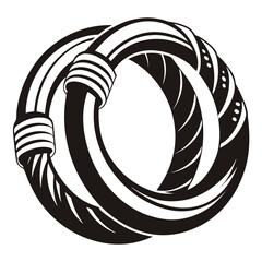 Bangles in dramatic pencil sketch style with black and white effect