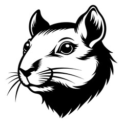 Gecko head pencil sketch in dramatic black and white detailed drawing