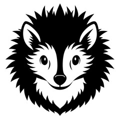 Detailed head pencil sketch in black and white with dramatic stylized form