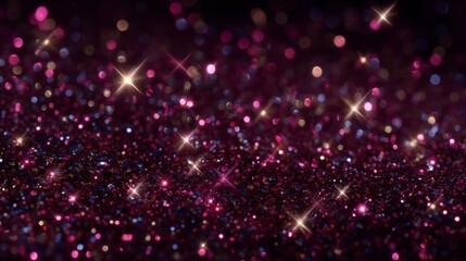 Obraz premium Sparkling Glitter Background Pink Purple Gold Shimmer Texture
