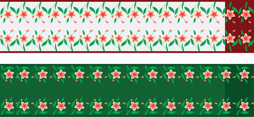 saree design illustration, puja saree, beautiful white saree with red border