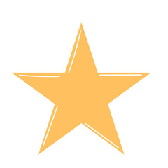 Obraz premium Simple Soft Yellow Star Icon. Magic Star Ray Shape Decoration. Sweet dream and Good Night Symbol. Baby Nursery Wallpaper or Poster Decor. 