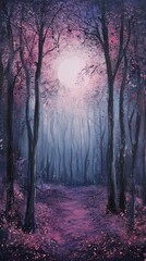 Obraz premium Twilight Grove of Stillness