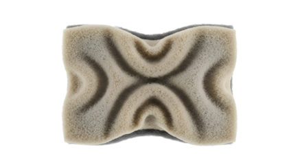 Wrinkled cleaning sponge buy ergonomic lumbar support cushion for office chair online best price lumbar pillow for back pain relief on a transparent background