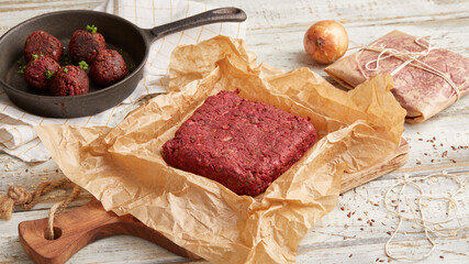 Hackfleisch vegan