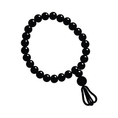 black and white pearl necklace