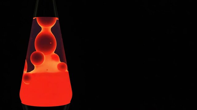 Artificial Lava Lamp with Unrealistic and Jerky Motion in Surreal Style