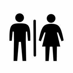 toilet sign printable public signage symbol man and woman.