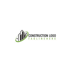 Construction Business Logo Design Vector Template