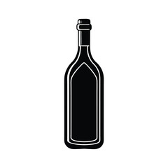 wine bottle vector illustration
