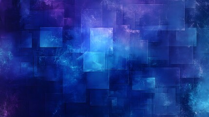 Obraz premium A vibrant abstract background with blue and purple geometric shapes creating a visually striking and modern design.