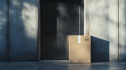 Delivery Box At Modern Exterior Door