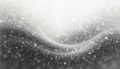 Obraz premium Abstract stippling texture with dusty waves and blurred grain dissolve. Monochrome spray pattern in soft organic motion. Vector illustration. 