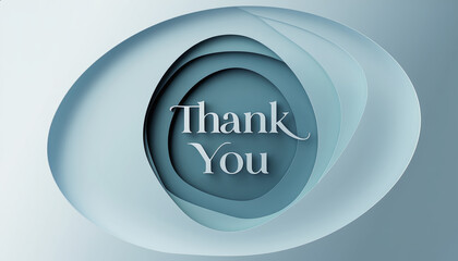 Elegant layers convey gratitude with a soothing color palette