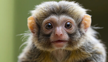 Naklejka premium A close up of Pygmy marmoset