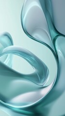 Abstract Blue and White Layered Wave Background