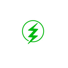 Icon or Logo For Fast Charging Illustration &ndash; Modern Battery Technology Concept