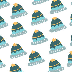 Ciepła czapka jesienna – wektorowa ikona