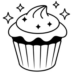 Enchanted Muffin Vector Art