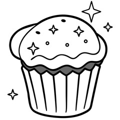 Enchanted Muffin Vector Art