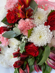 Autumn chrysanthemum flowers grow