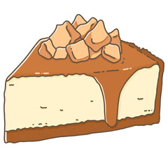 Almond crunch caramel cheesecake cuteness 