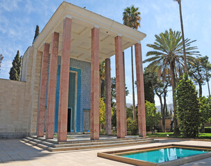  A view of the Saadi Tomb in Shiraz, Iran