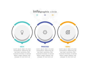 Business infographic template colorful background design