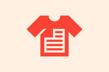 T-shirt Document Logo Design