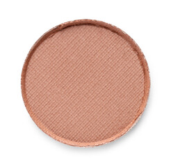 Beautiful eyeshadow refill pan isolated on white, top view