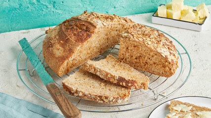 Dinkel Porridge Brot