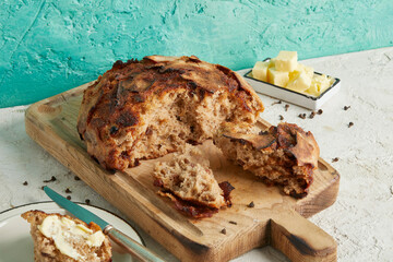 Rosinen Dinkel Brot