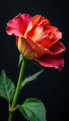 Naklejka premium Close-up of a wilting flower, petals decaying and browning, signifying the finality of death , flower, finish