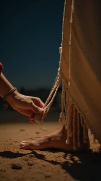 Woman with an issue of blood reaches to touch the tassels of Jesus&rsquo; clothing, in hope to get healed