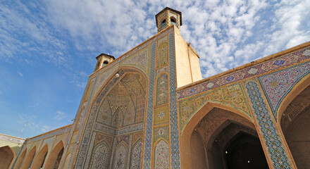 Vekil Mosque, located in Shiraz, Iran, was built in the 18th century.