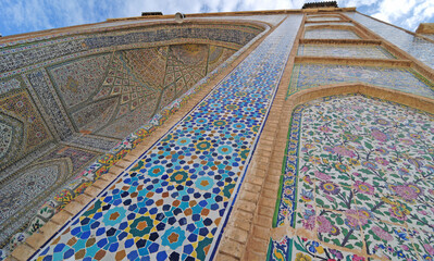Vekil Mosque, located in Shiraz, Iran, was built in the 18th century.