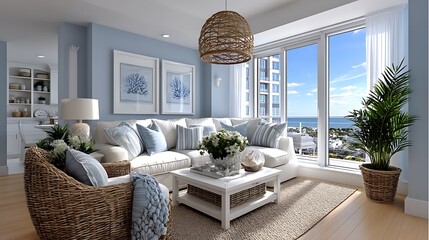 Serene coastal home design high resolution photo