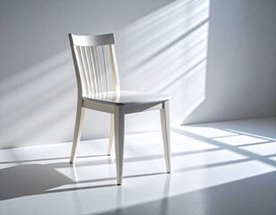 White Chair in Minimal Sunlit Room