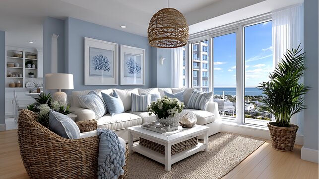 Serene coastal home design high resolution photo