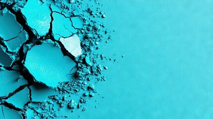  Blue background with cracks centered