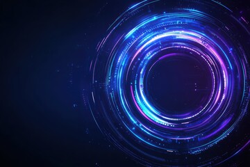 Dynamic graphic design layouts for digital advertising with vibrant circular patterns