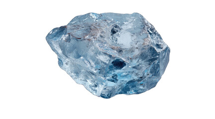 Fototapeta premium Raw, light-blue, crystalline gem