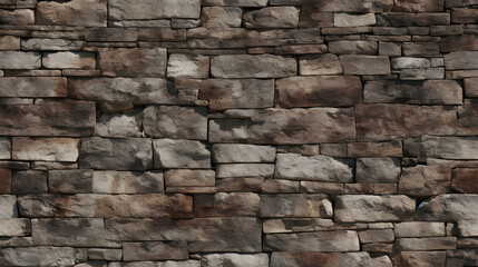 Rustic Brown Stone Wall Texture Background for Design Projects
