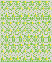 Abstract seamless orange fruit pattern. Citrus fruits and dots on white background
