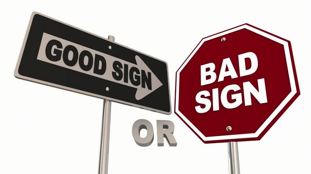 Good or Bad Sign Right Vs Wrong Direction Prediction 3d Animation