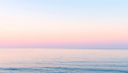 Fototapeta premium Peaceful Seascape with Pastel Tones