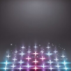 Fototapeta premium A vibrant digital background featuring glowing lights in a cross pattern, creating a mesmerizing visual effect. Perfect for use in presentations or creative projects.