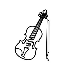 Fototapeta premium Vector icon of a violin and music stand in a minimalist style